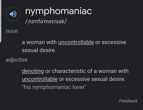 rencontre nympho|My experience dating a nymphomaniac : r/Celibacy